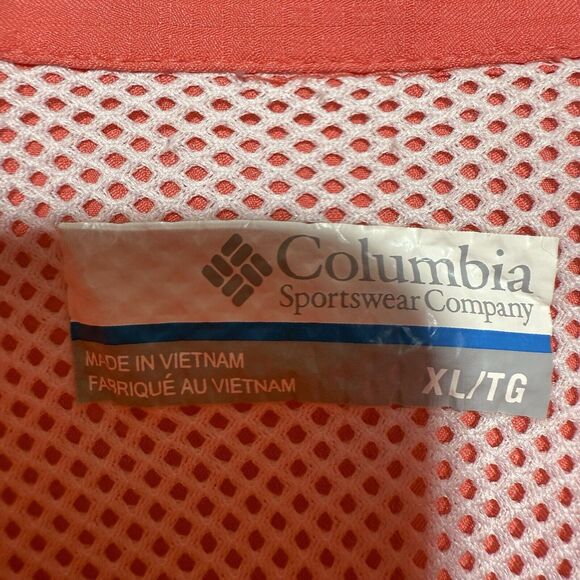 Columbia PFG Button-Up Shirt Women’s Size XL Omni-Shade Long Sleeve Melon Color - Picture 5 of 9